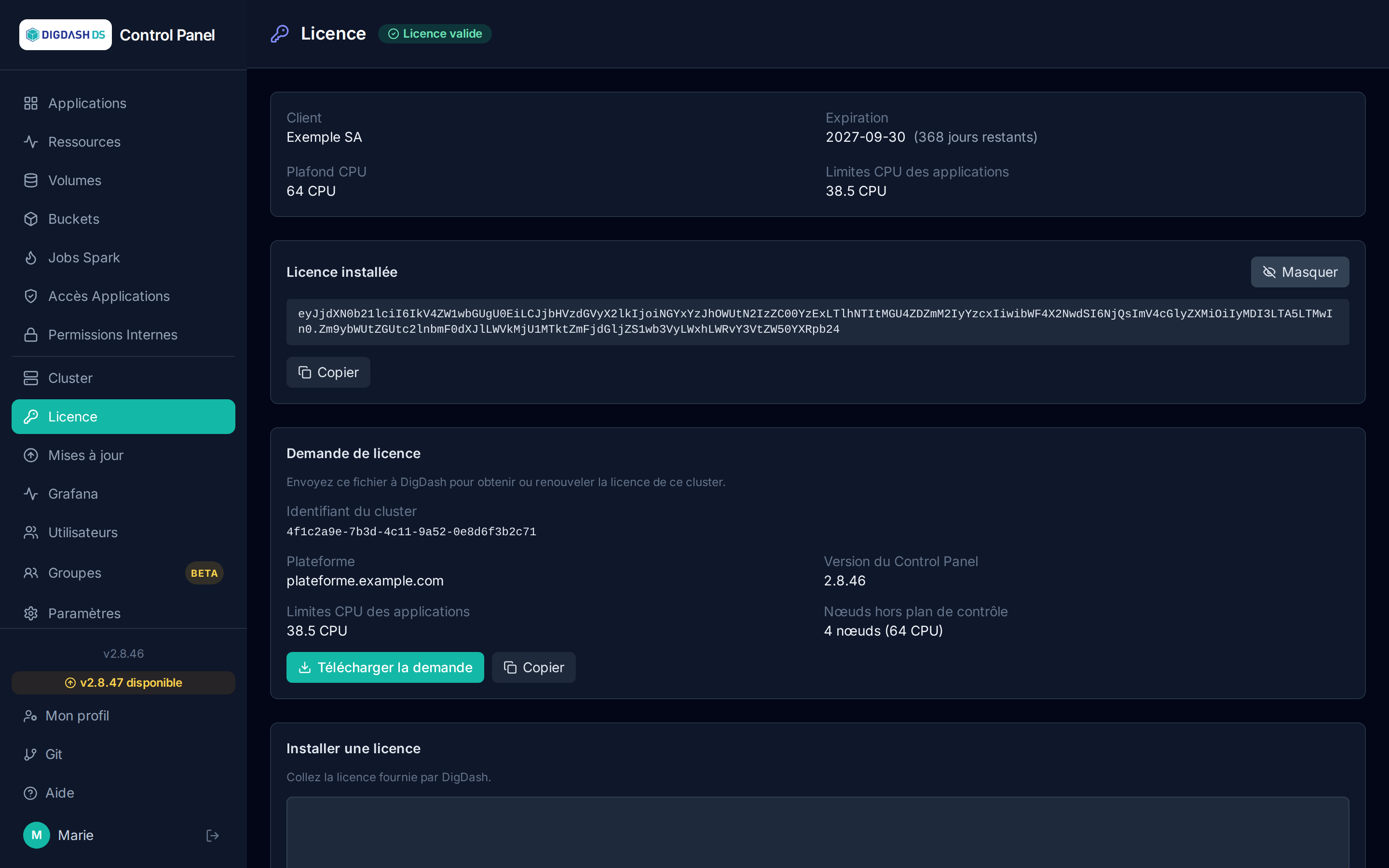 Page Licence