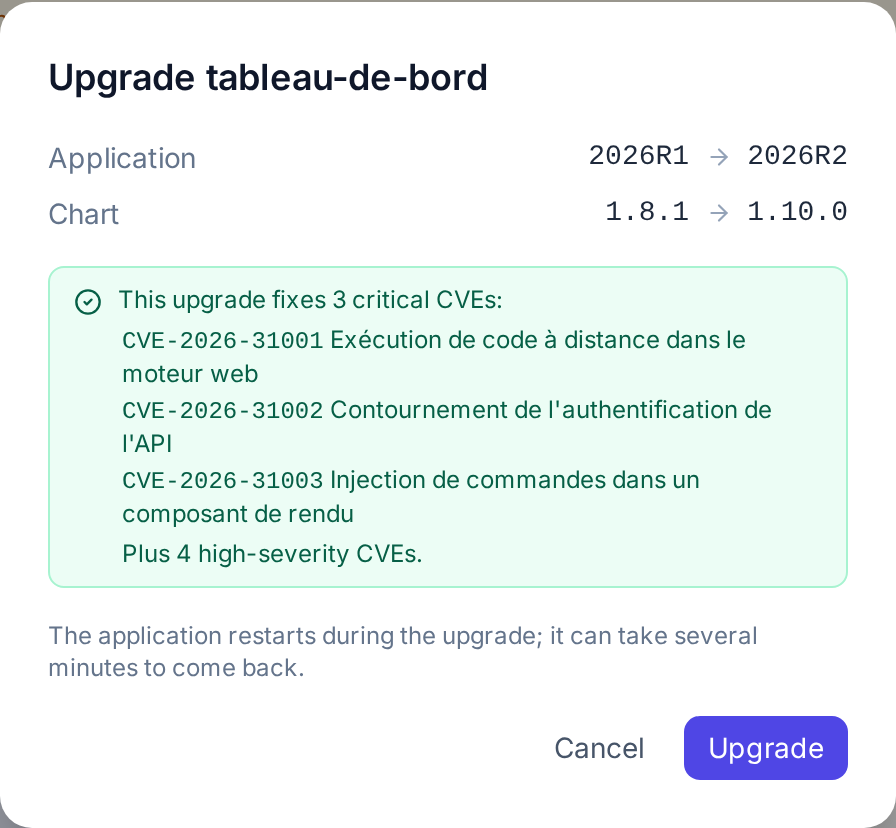 Upgrade window