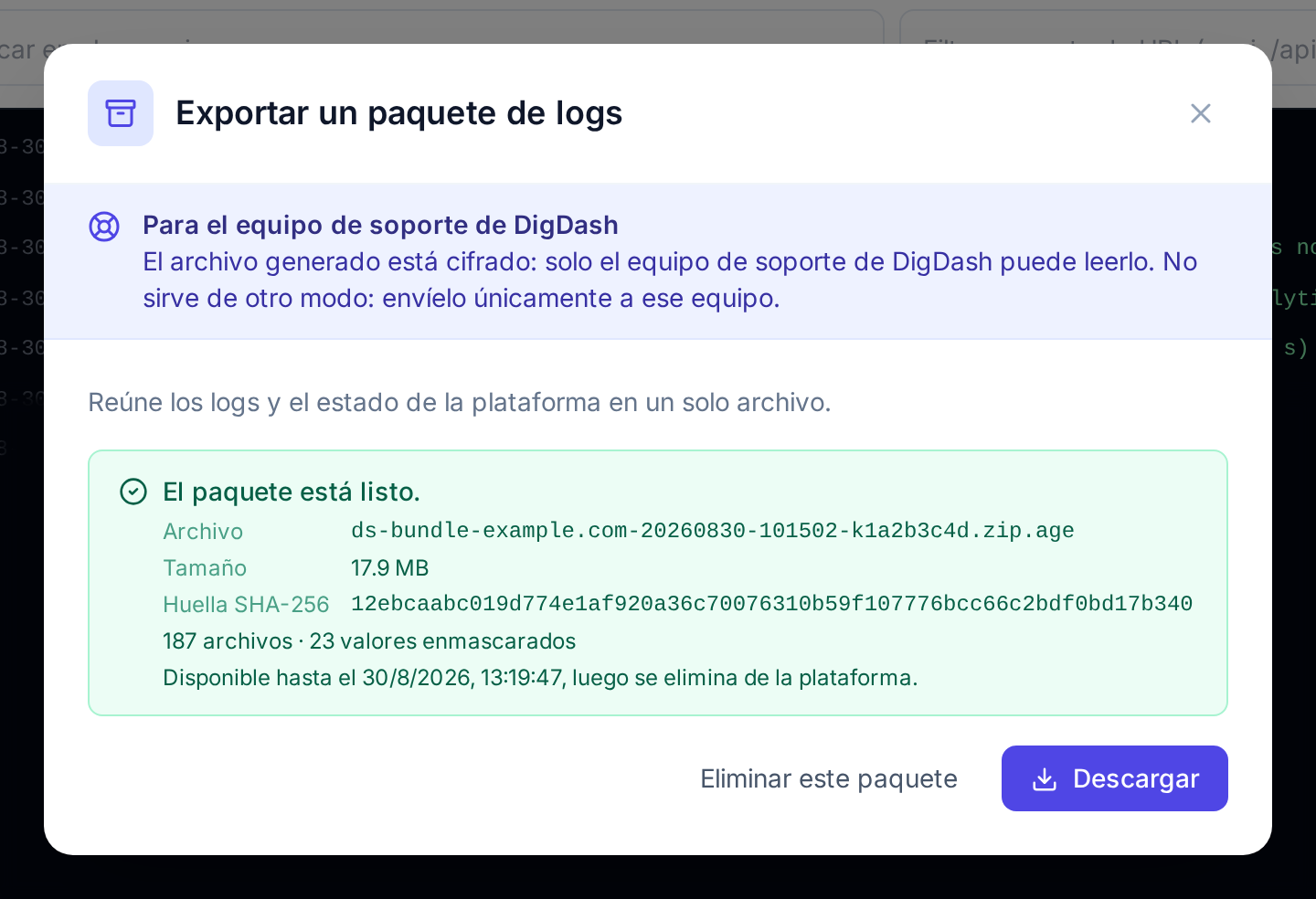Paquete listo